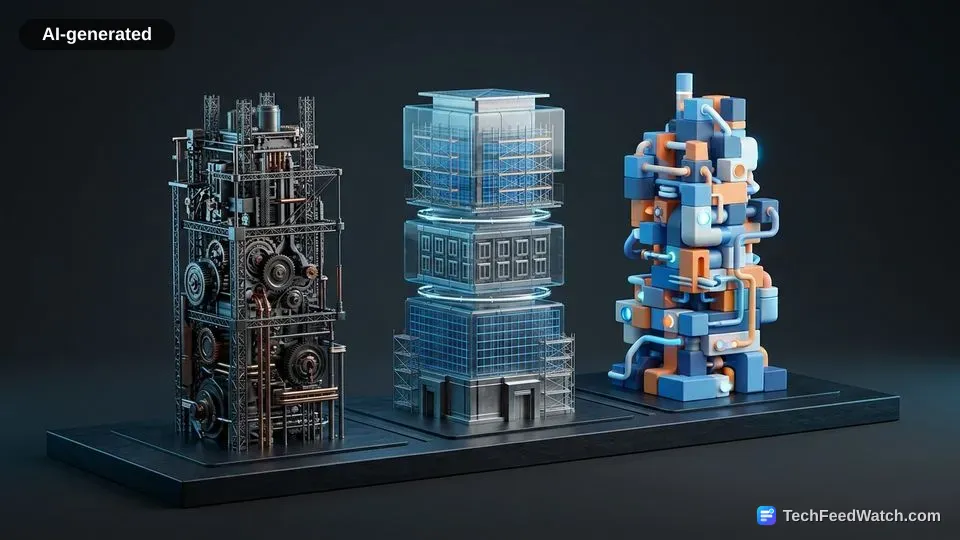 AI-generated illustration: Architectural Differences Between Programming Languages
