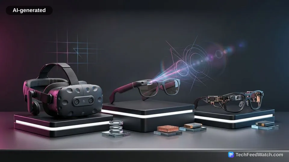 AI-generated illustration: Augmented Reality Glasses Exist in Commercial Hardware Now