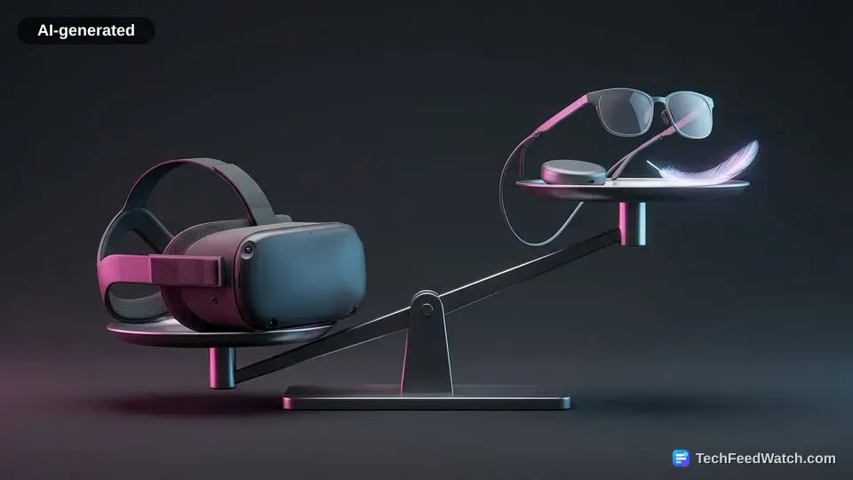 AI-generated illustration: Best Virtual Reality Goggles and Why Weight Matters Most