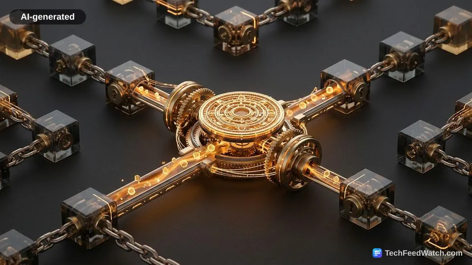 AI-generated illustration: Smart Contracts: How Code Runs on the Blockchain