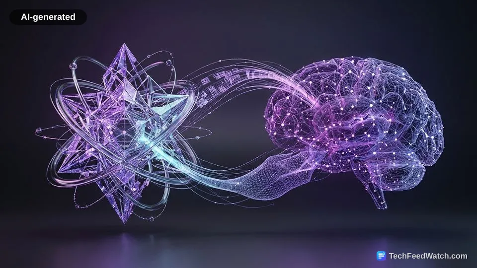 AI-generated illustration: Does Quantum Computing Have Anything to Do with AI?