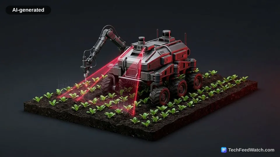 AI-generated illustration: Growers Use Robotics in Agriculture for Precision Farming
