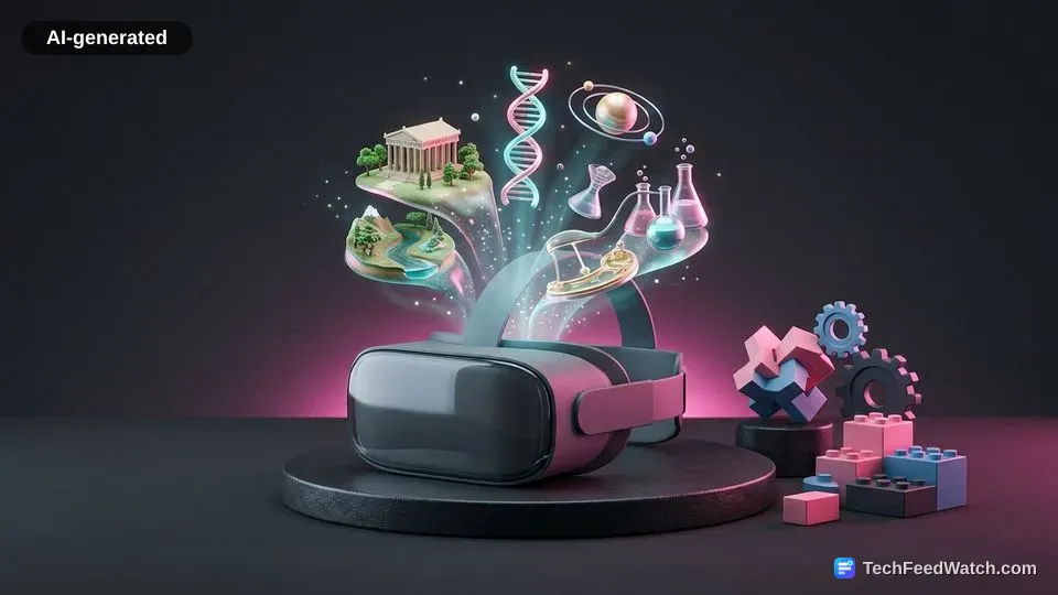 AI-generated illustration: How to Use Virtual Reality Technology in Education
