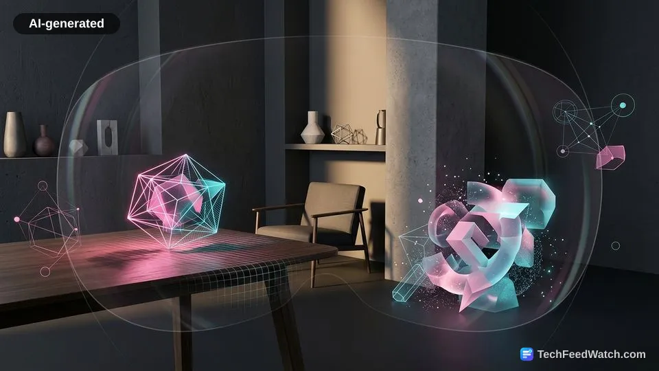 AI-generated illustration: What Does Mixed Reality Look Like to Human Vision?